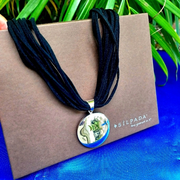 Silpada Jewelry - HP❤SILPADA 8 DOUBLE STRAND SILVER NECKLACE & PENDANT